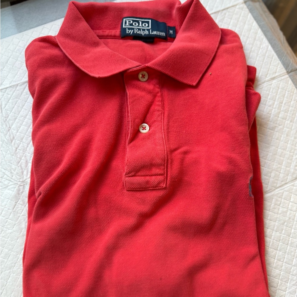 Polo by Ralph Lauren Classic Bright Orange Polo Shirt